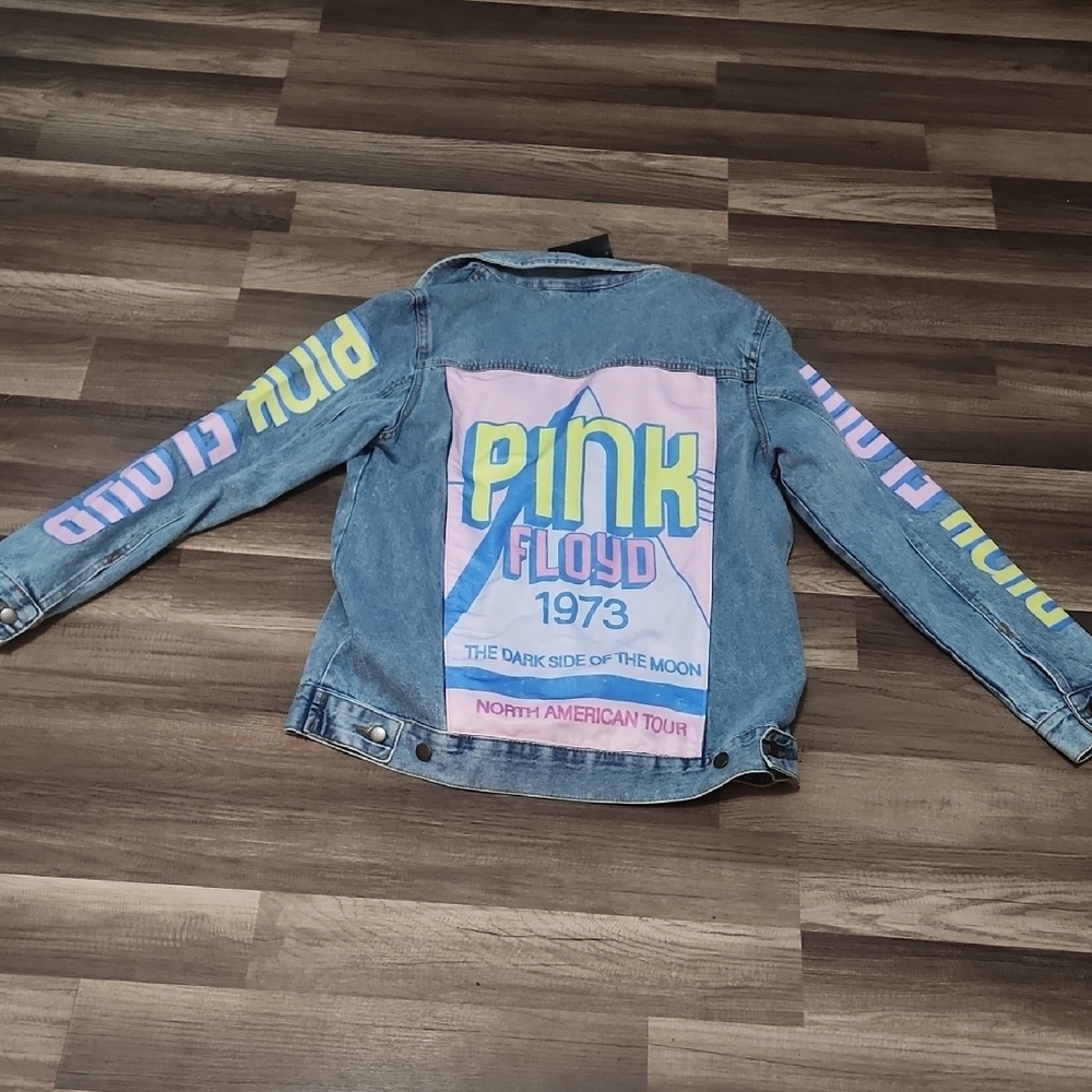 Pink Floyd Custom  Denim Jacket Size Small. NWT